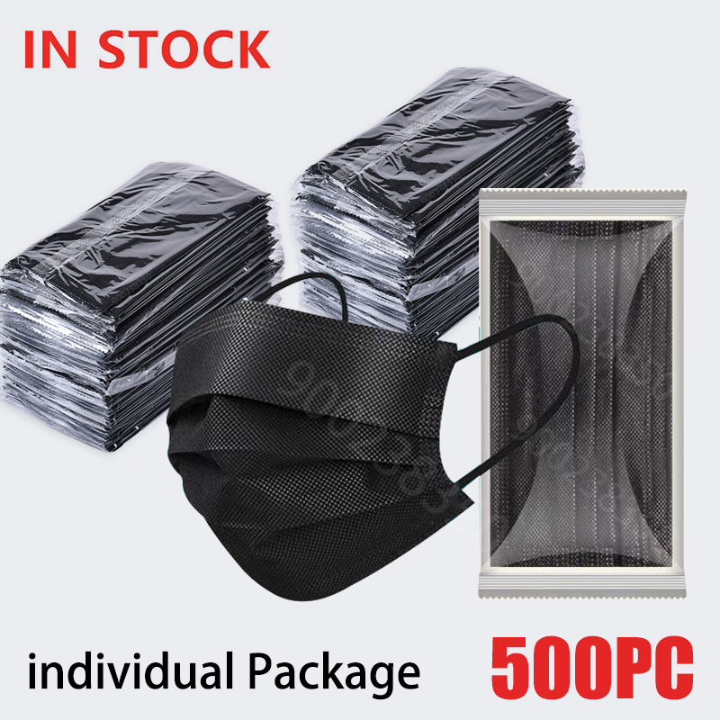 Disposable Surgical Mask - 10-500Pcs 성인 마스크 일회용 개별 별도
