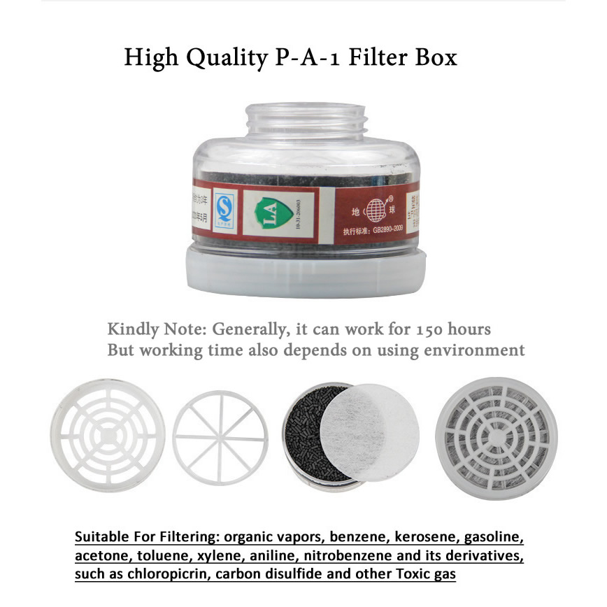 Dust Mask Construction - 1pcs RD40 40mm 라운드 가스 마스크