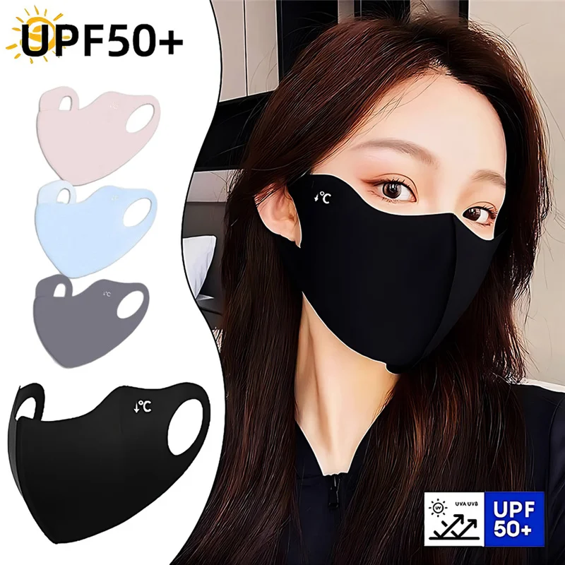 Cloth Face Mask Washable - 1PC 여름 선스크린 페이스 마스크 통기성