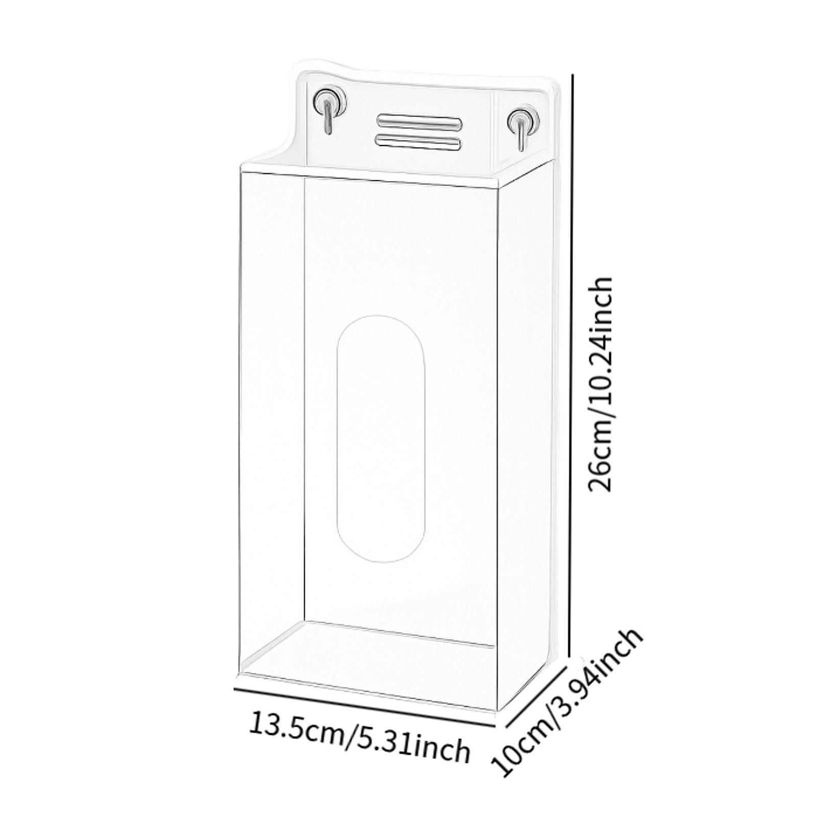 Face Mask Storage Box - 아크릴 글러브 박스 홀더 벽걸이형 간편