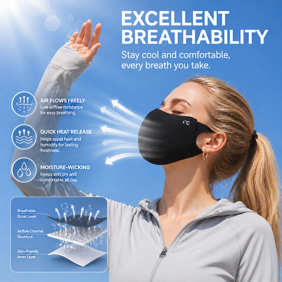 쿨링 여름 햇빛 차단 마스크 야외 스포츠 통기성 아이스 - Sports Mask Breathable 리뷰 및 가격