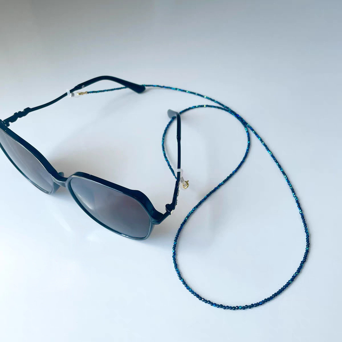 반짝이는 블루 지르콘 비즈 안경줄, 분실 방지 선글라스 - Mask Chain Holder 리뷰 및 가격