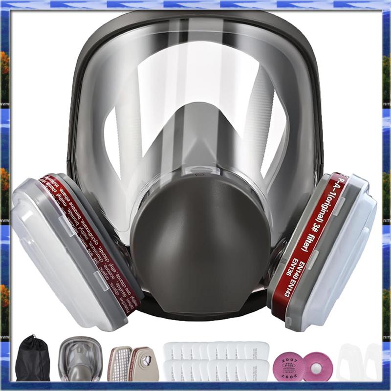 LJL 재사용 가능한 전면 호흡기 마스크 화학 처리 및 - Dust Mask Construction 리뷰 및 가격