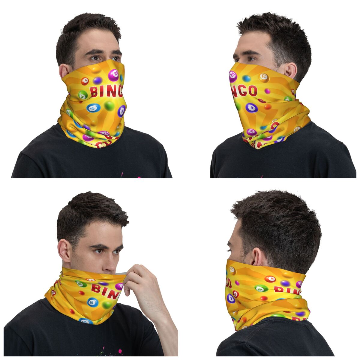 맞춤형 핫 게임 빙고 반다나 넥 워머 여성 남성 겨울  - Neck Gaiter Face Cover 리뷰 및 가격
