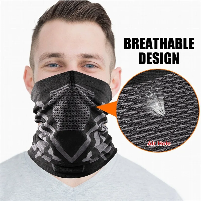 색상 겨울 통기성 편안한 열 니트 스카프 얼굴 커버 목 - Sports Mask Breathable 리뷰 및 가격