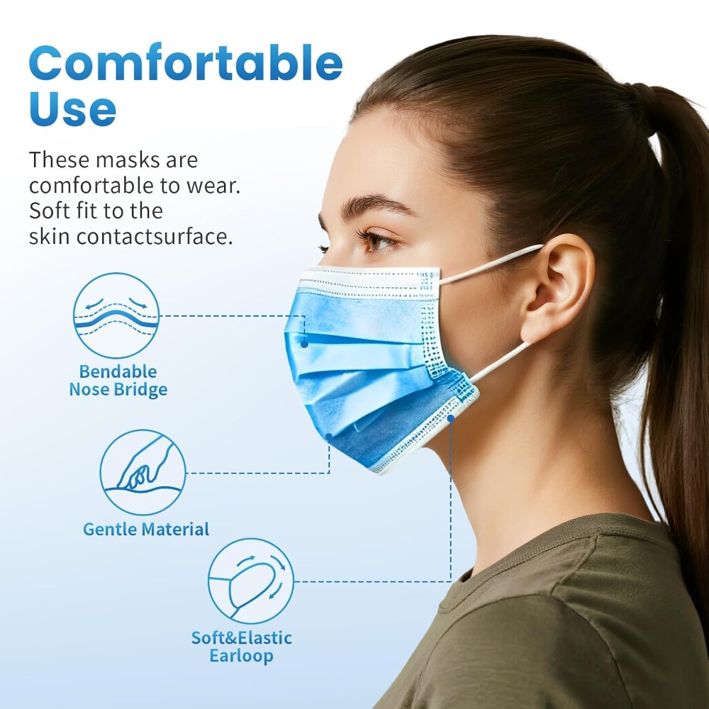 파란색 일회용 마스크 100개입 파란색 3중 보호 마스 - Disposable Mask Blue 리뷰 및 가격