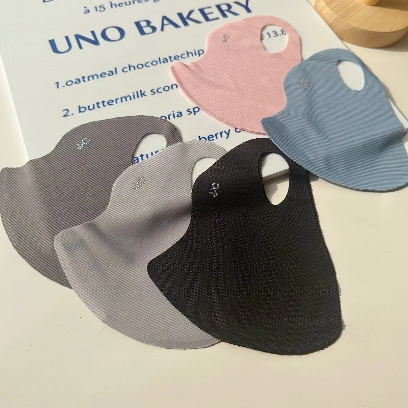 5색 스레드 아이스 실크 마스크 여성용 솔리드 컬러 통 - Cloth Face Mask Washable 리뷰 및 가격