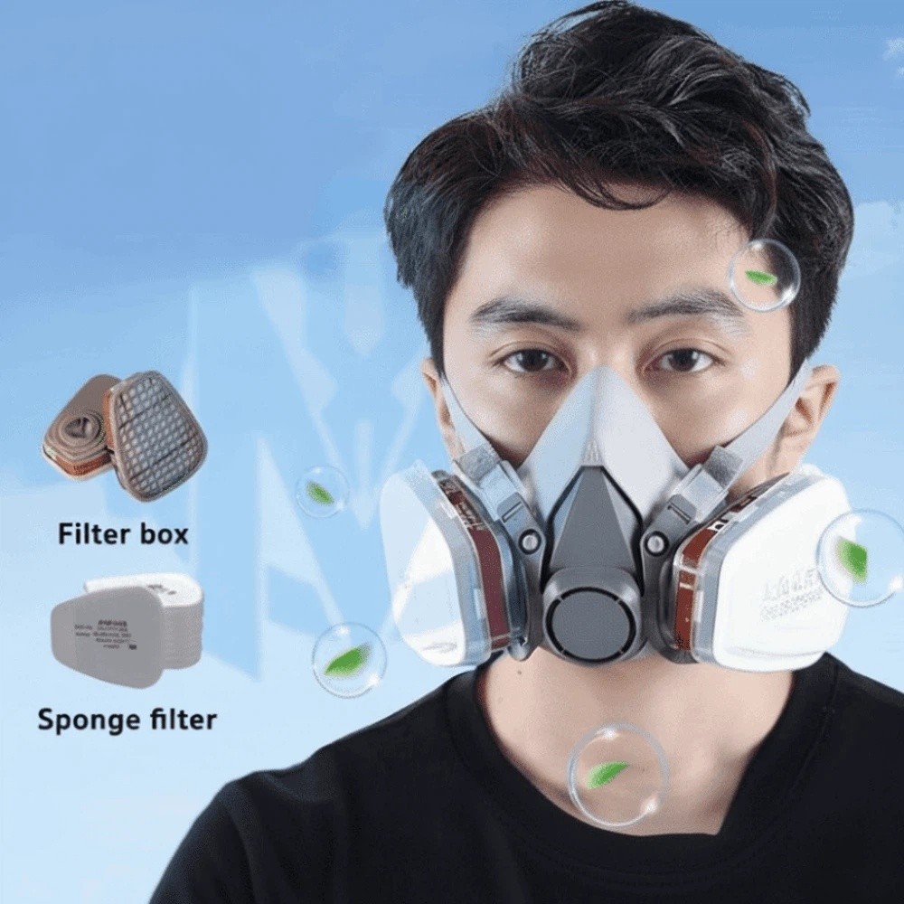 재사용 가능 ‌ 반면형 전문가용 호흡기 보호 마스크 6 - Respirator Half Face 리뷰 및 가격