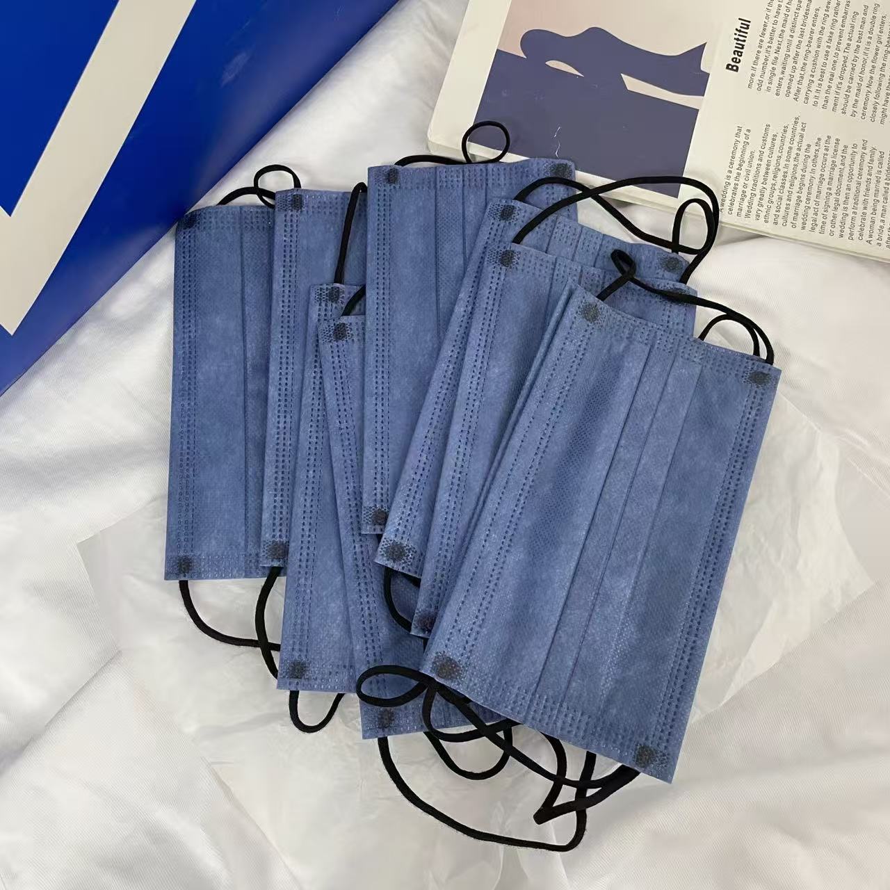 200개 두꺼운 데님 블루 4겹 일회용 안면 마스크 - - Disposable Mask Blue 리뷰 및 가격