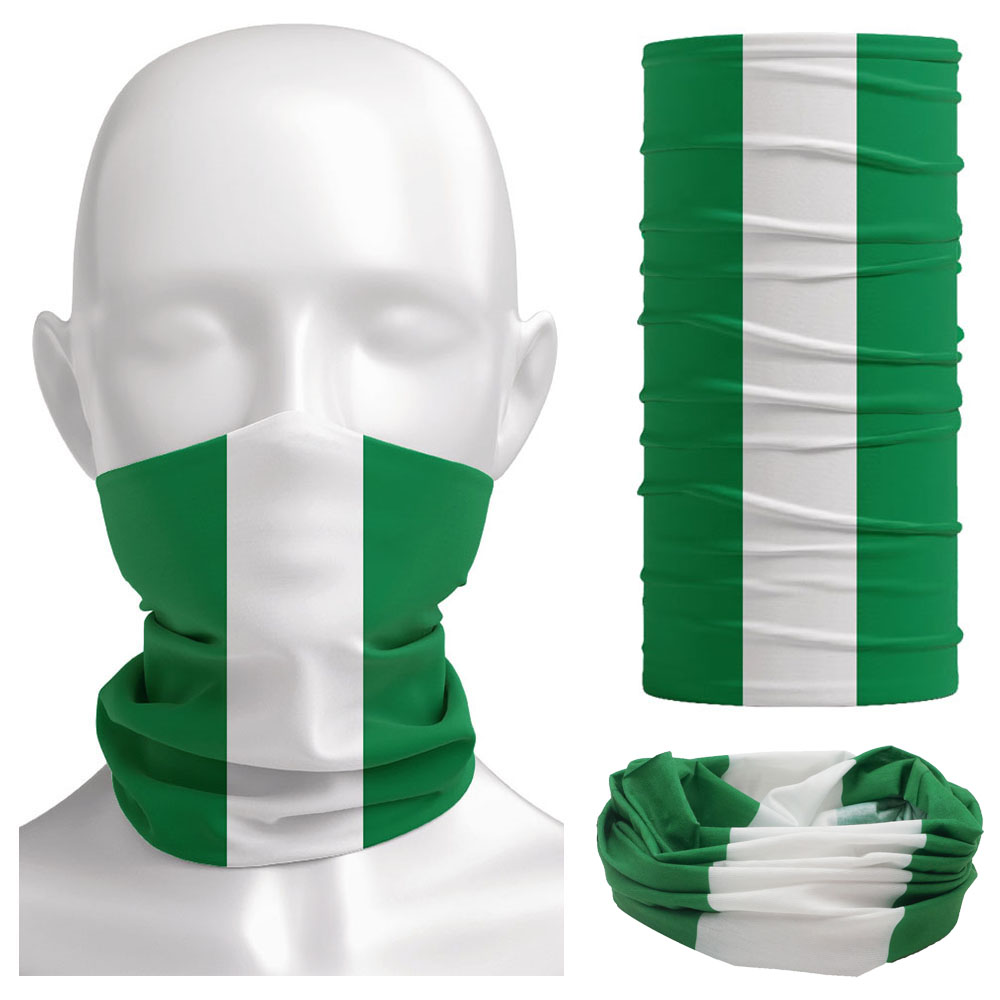 나이지리아 국기 Bandanna 여성 목 각반 캠핑 B - Neck Gaiter Face Cover 리뷰 및 가격