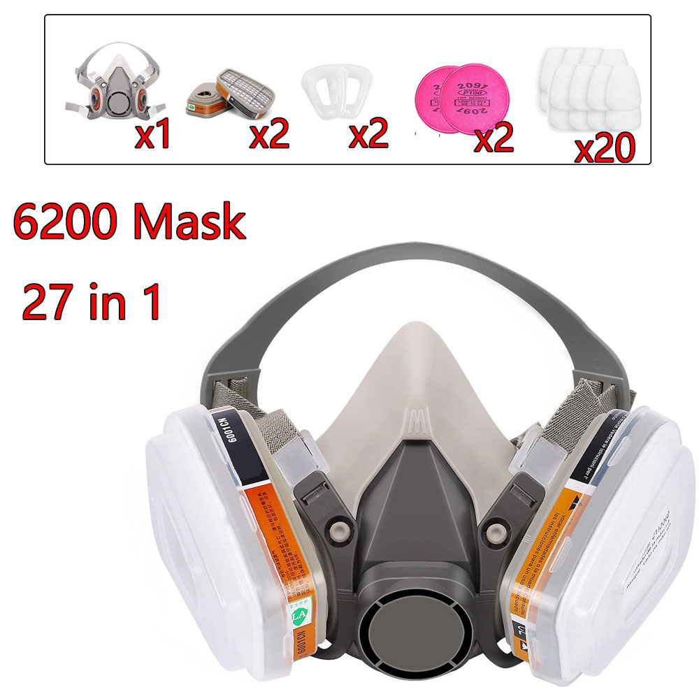가스 마스크 6200 세트 차량 도색 스프레이용 카트리 - Face Mask Storage Box 리뷰 및 가격
